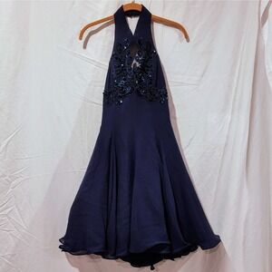 Vintage 100% Silk Tootsies Beaded Dress Women's‎ Size 4